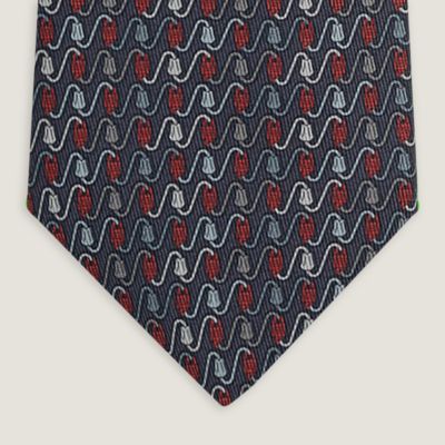 Fers Lucky tie - Blue | Hermès USA